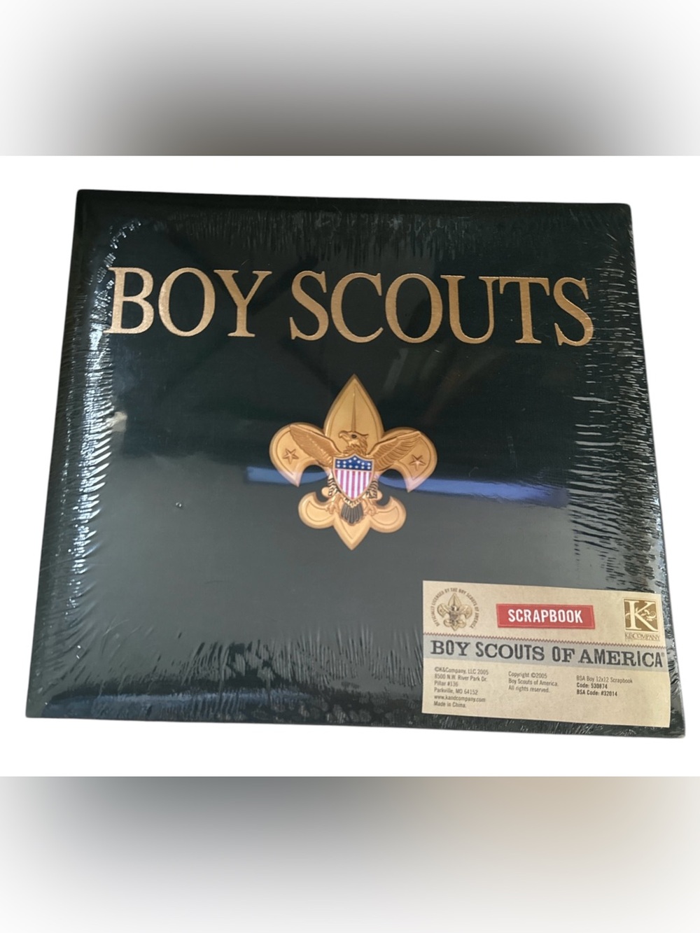 Boy Scouts Black & Gold Scrapbook